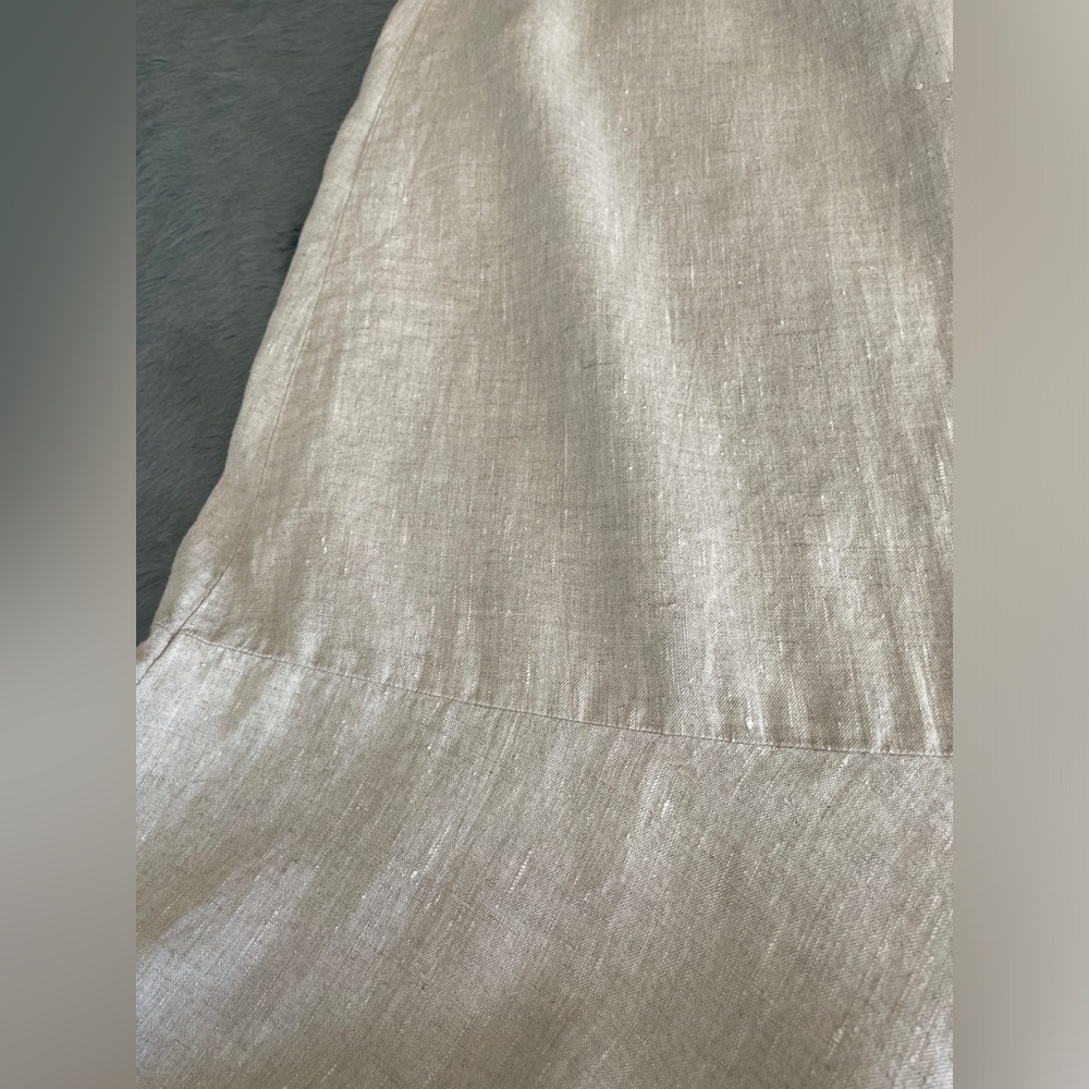Maxi Linen Skirt w/ Ruffle - Picture 6 of 9